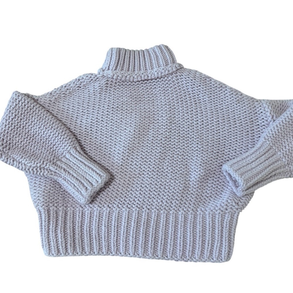 Free People Lavender Chunky Turtleneck Sweater - Picture 4 of 7